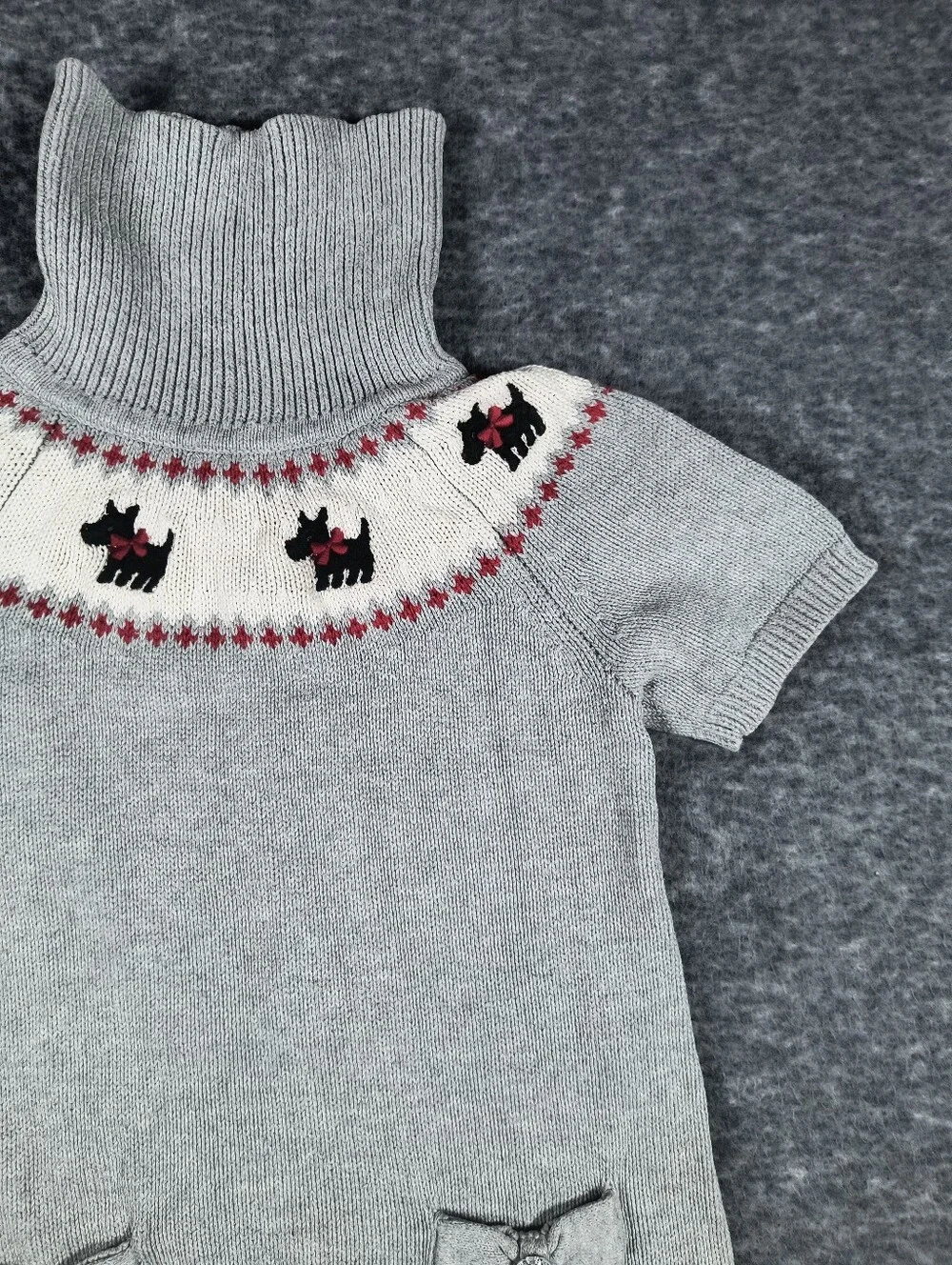 Gymboree sweater dress with Scotty dogs, girl's 5